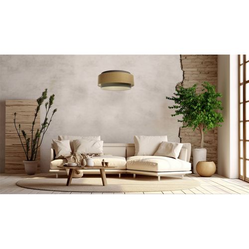 Suspension Bohème Élégante Tissu Crème Pour Salon Ou Chambre