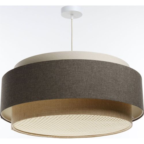 Suspension Boho Élégant En Tissu Et Rotin Ambiance Chaleureuse