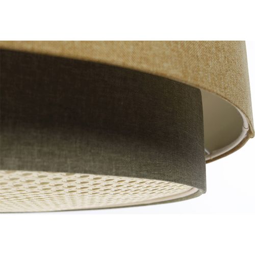 Suspension Bohème Élégante En Tissu Et Rotin Ambiance Chaleureuse