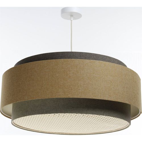 Suspension Bohème Élégante En Tissu Et Rotin Ambiance Chaleureuse