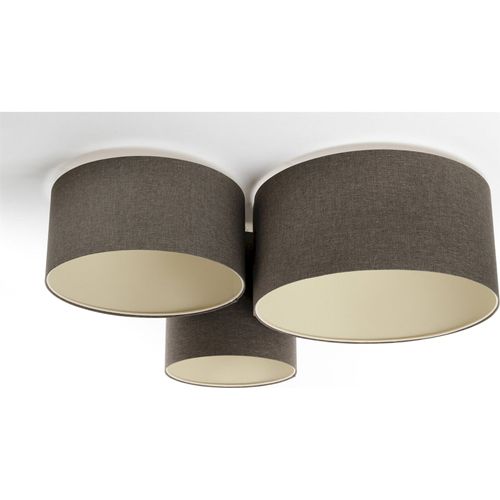 Plafonnier Boho Élégant Tissu Crème Lumière Douce Ajustable