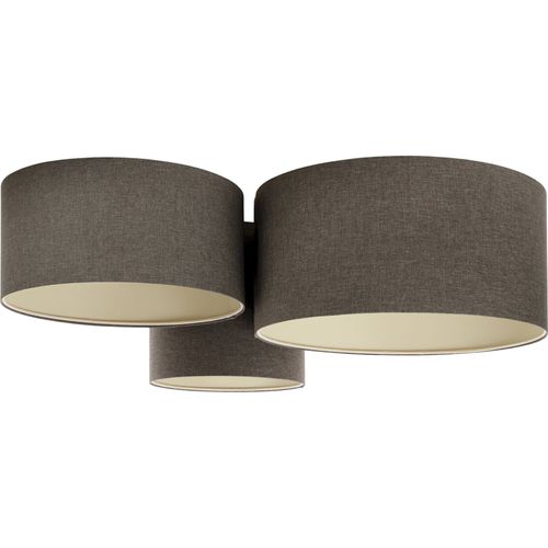 Plafonnier Boho Élégant Tissu Crème Lumière Douce Ajustable