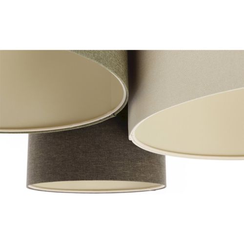 Plafonnier Boho Élégant En Tissu Crème Ambiance Chaleureuse