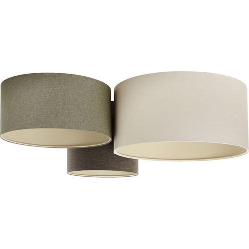 Plafonnier Boho Élégant En Tissu Crème Ambiance Chaleureuse