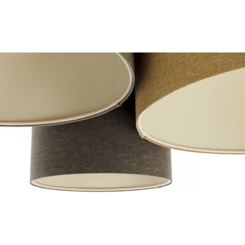 Plafonnier Boho Élégant Tissu Crème Ambiance Chaleureuse