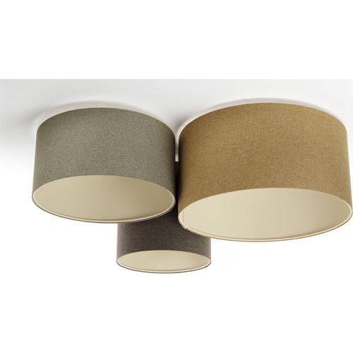 Plafonnier Boho Élégant Tissu Crème Ambiance Chaleureuse