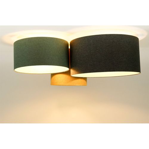 Plafonnier Tissu Boho Élégant Lumière Douce Ajustable