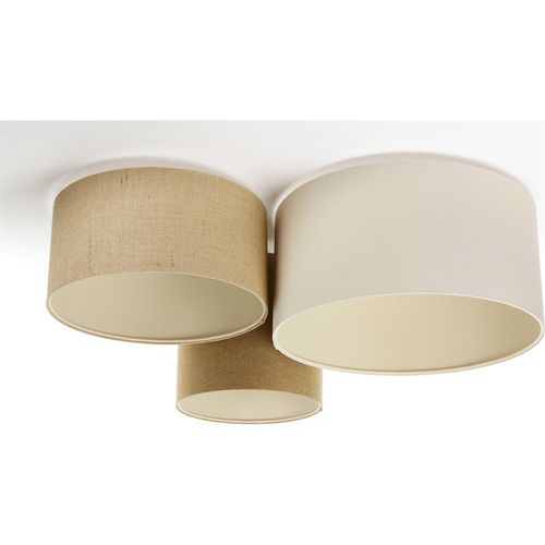 Plafonnier Boho Élégant Tissu Crème Ambiance Chaleureuse