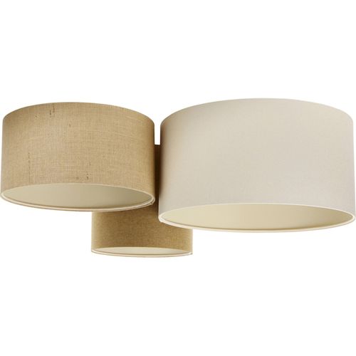 Plafonnier Boho Élégant Tissu Crème Ambiance Chaleureuse