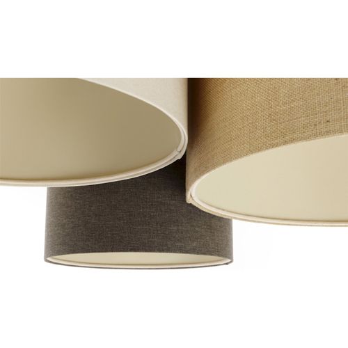 Plafonnier Boho Élégant Tissu Crème Ambiance Chaleureuse Salon