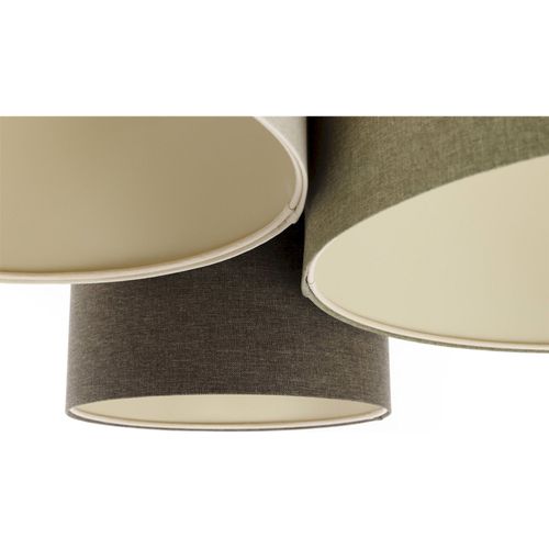 Plafonnier Boho Élégant Tissu Crème Pour Salon Ou Chambre