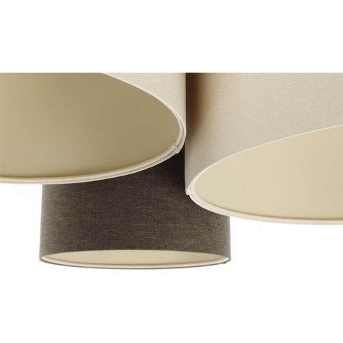 Plafonnier Boho Élégant Tissu Crème Ambiance Chaleureuse Salon