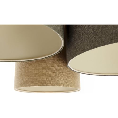 Plafonnier Boho Élégant Tissu Structuré Lumière Douce Ajustable