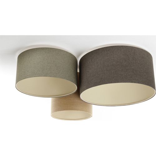 Plafonnier Boho Élégant Tissu Structuré Lumière Douce Ajustable