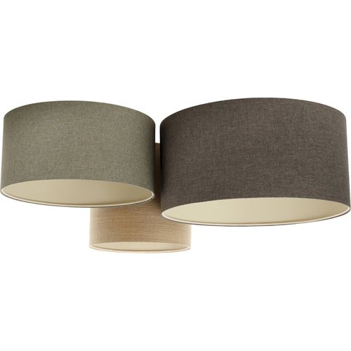 Plafonnier Boho Élégant Tissu Structuré Lumière Douce Ajustable