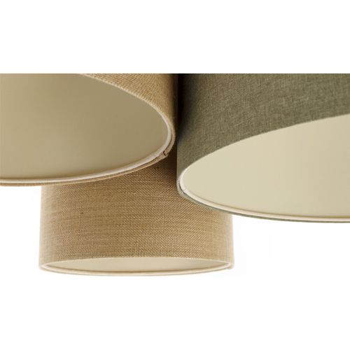 Plafonnier Boho Élégant Tissu Crème Ambiance Chaleureuse Salon