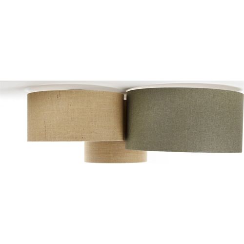 Plafonnier Boho Élégant Tissu Crème Ambiance Chaleureuse Salon