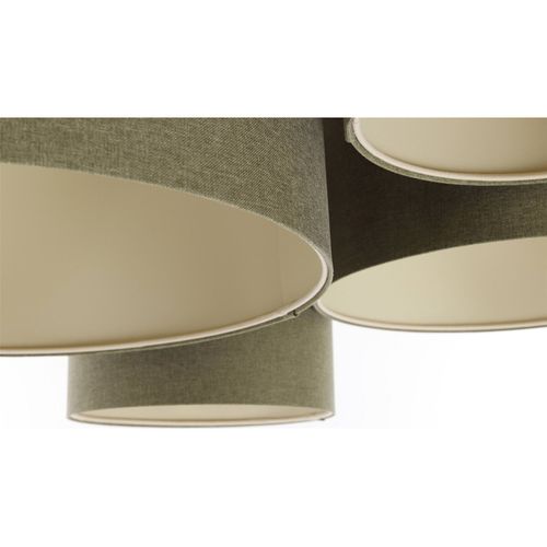 Plafonnier Boho Élégant Tissu Crème Pour Salon Ou Chambre