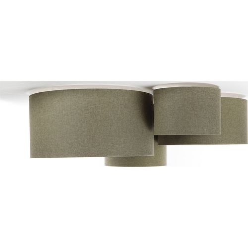 Plafonnier Boho Élégant Tissu Crème Pour Salon Ou Chambre