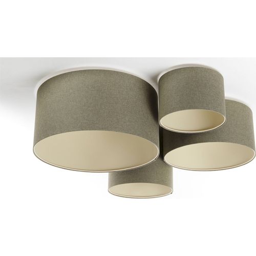 Plafonnier Boho Élégant Tissu Crème Pour Salon Ou Chambre