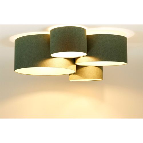 Plafonnier Boho Élégant Tissu Crème Pour Salon Ou Chambre