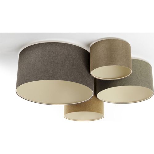 Plafonnier Boho Élégant Tissu Crème Pour Salon Ou Chambre