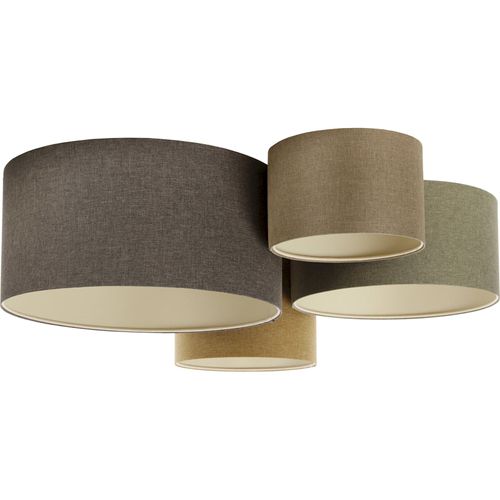 Plafonnier Boho Élégant Tissu Crème Pour Salon Ou Chambre