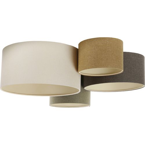 Plafonnier Boho Élégant Tissu Crème Ambiance Chaleureuse