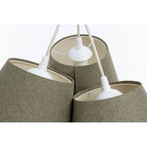 Suspension Boho Élégant Tissu Crème Ambiance Chaleureuse Salon