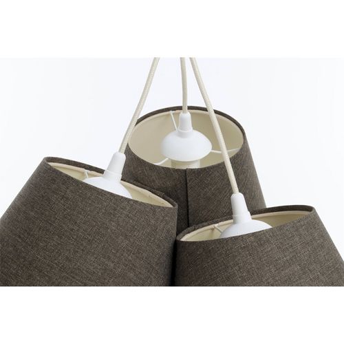 Suspension Boho Élégant Tissu Crème Pour Salon Ou Chambre