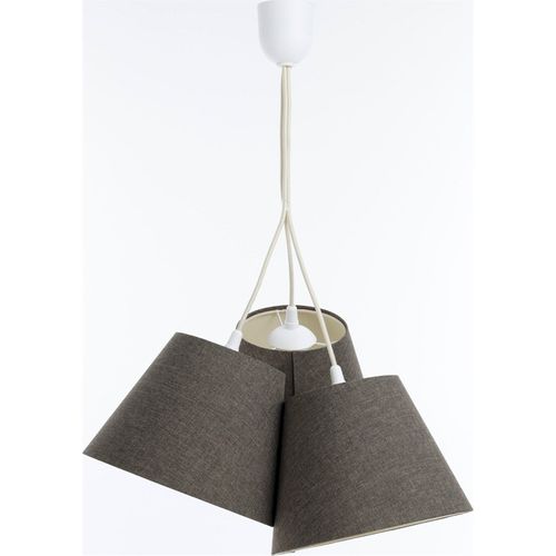 Suspension Boho Élégant Tissu Crème Pour Salon Ou Chambre