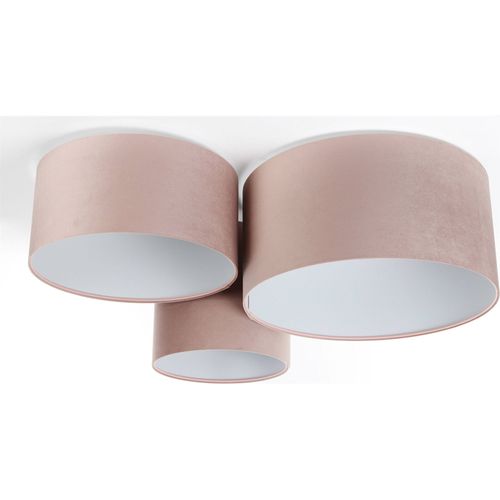 Plafonnier Enfant Tissu Rose Poudré Lumière Douce Chambre Fille