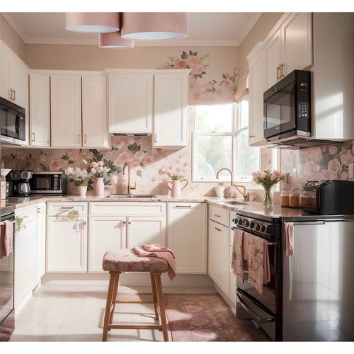 Plafonnier Enfant Tissu Rose Poudré Lumière Douce Chambre Fille