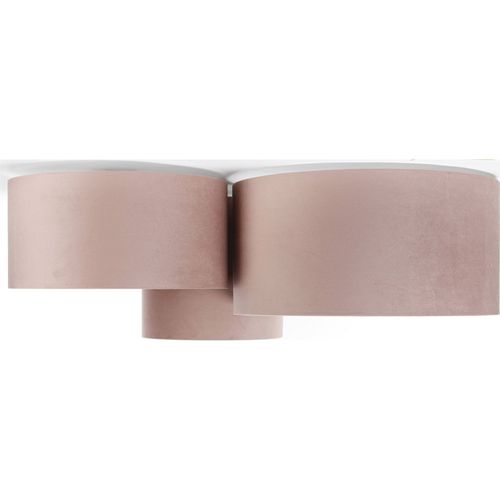 Plafonnier Enfant Tissu Rose Poudré Lumière Douce Chambre Fille