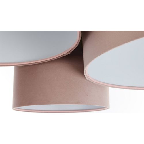 Plafonnier Enfant Tissu Rose Poudré Lumière Douce Chambre Fille