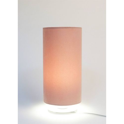Lampe à Poser Velours Rose Poudré Pour Chambre Enfant Élégante