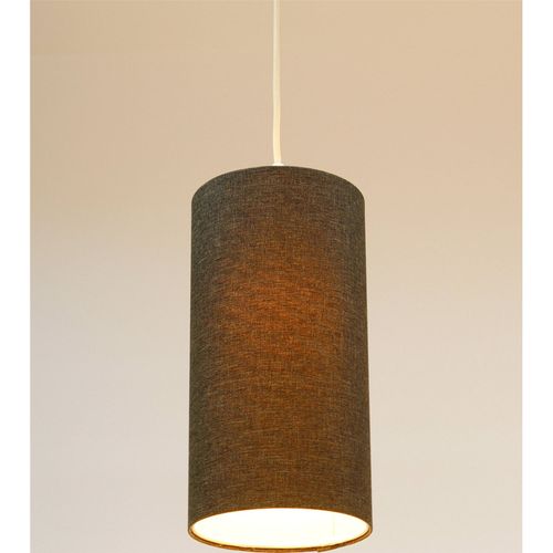 Suspension Bohème En Lin Naturel Effet Rotin Ambiance Chaleureuse D. 15 Cm - H20 Cm Beige