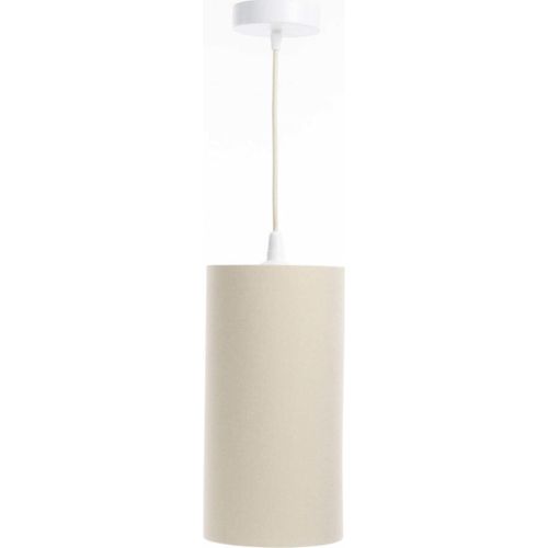 Suspension Bohème En Lin Naturel Effet Rotin Ambiance Chaleureuse D. 15 Cm - H20 Cm Beige