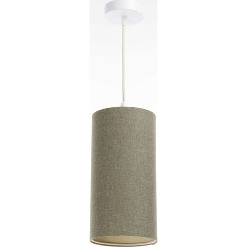 Suspension Bohème En Lin Naturel Effet Rotin Ambiance Chaleureuse D. 15 Cm - H20 Cm Beige