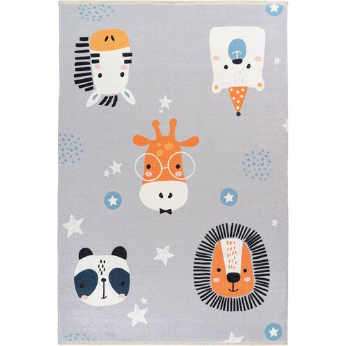 Tapis Enfant Doux Antidérapant Animaux Multicolore