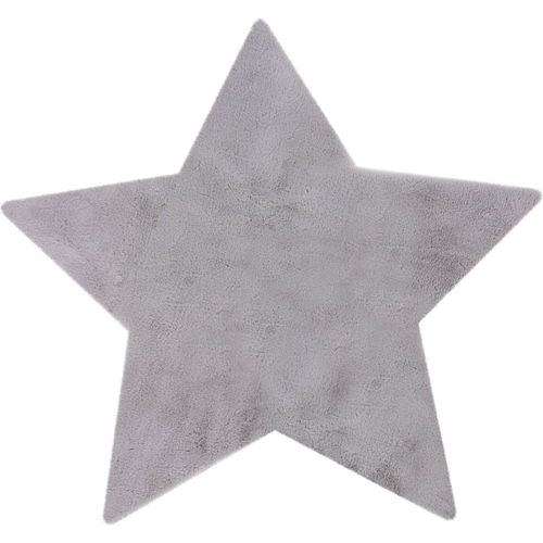 Tapis Enfant Étoile Gris Ultra Doux Effet Lapin
