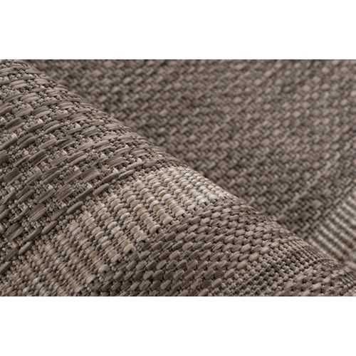Tapis Taupe Plat En Polypropylène Hydrofuge Intérieur Extérieur 230 X 160 Cm Gris