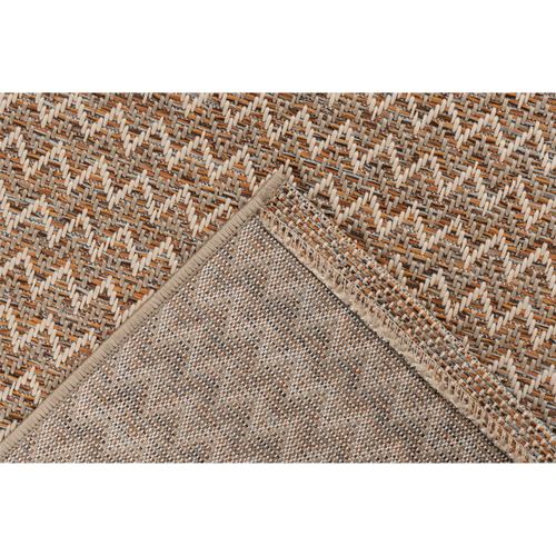 Tapis Tribal Multicolore Robuste Intérieur Extérieur 290 X 200 Cm Beige