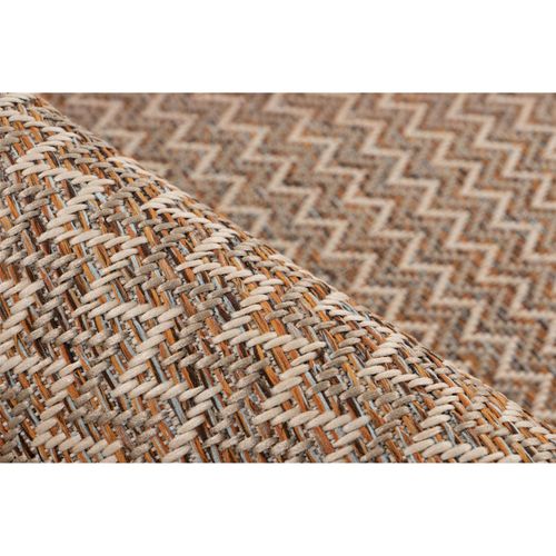 Tapis Tribal Multicolore Robuste Intérieur Extérieur 290 X 200 Cm Beige