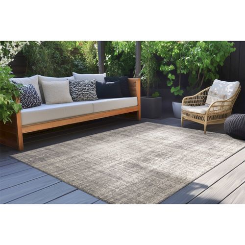 Tapis Argent Brillant Plat Et Résistant Intérieur Extérieur 170 X 120 Cm Argent