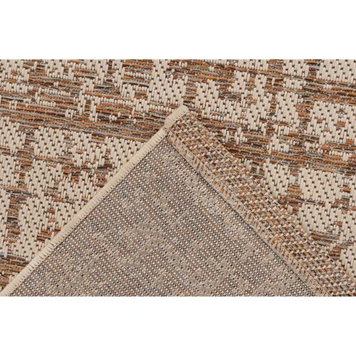 Tapis Tribal Multicolore Robuste Intérieur Extérieur 290 X 200 Cm Beige