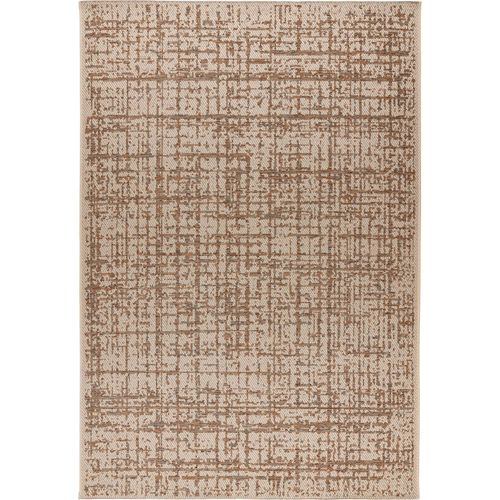 Tapis Tribal Multicolore Robuste Intérieur Extérieur 290 X 200 Cm Beige