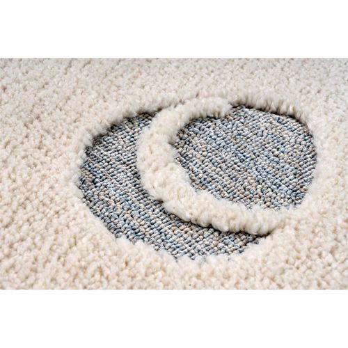 Tapis Rond Enfant Chat Taupe Effet 3d Cut Loop 230 X 160 Cm Marron