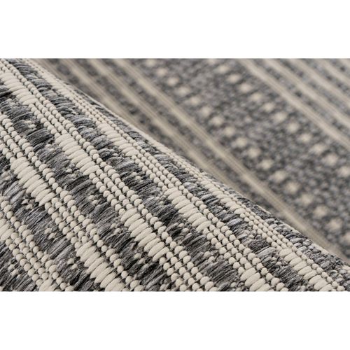 Tapis Argenté Plat Et Résistant Pour Intérieur Extérieur 290 X 200 Cm Gris