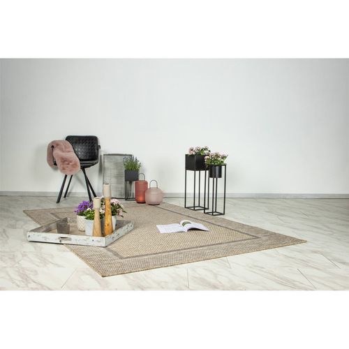 Tapis Intérieur Extérieur Naturel Robuste Déperlant 290 X 200 Cm Beige